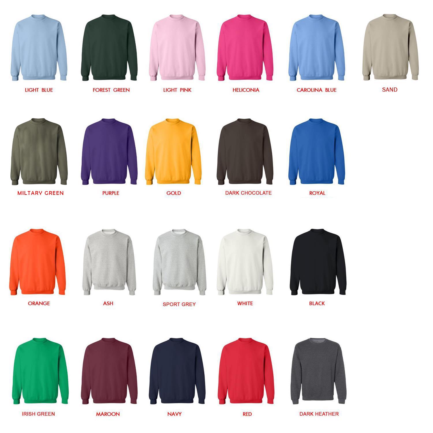 sweatshirt color chart - Bad Omens UK Store