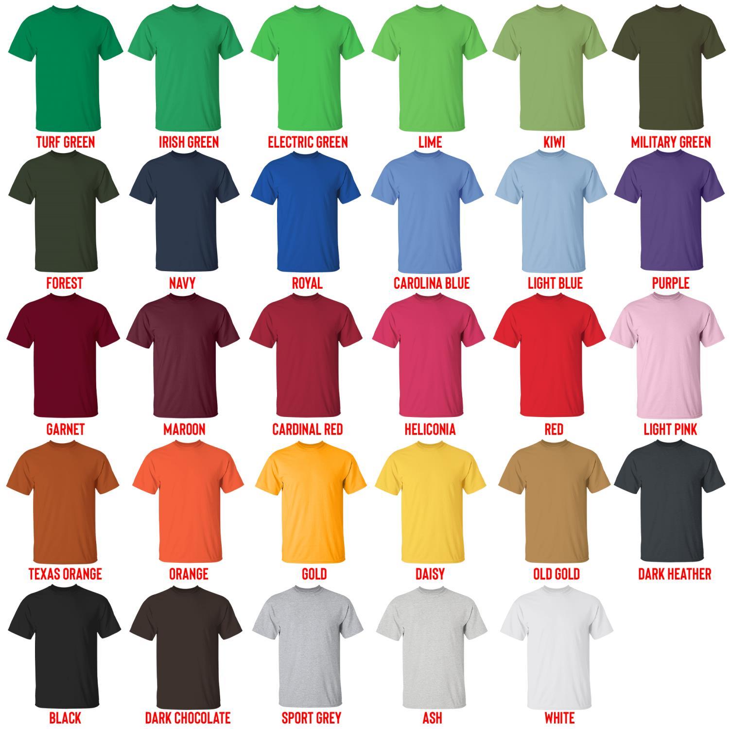 t shirt color chart - Bad Omens UK Store