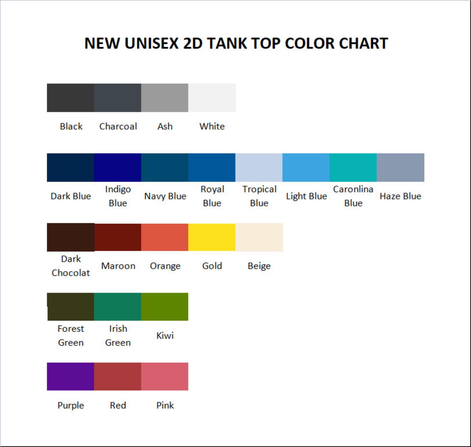tank top color chart - Bad Omens UK Store