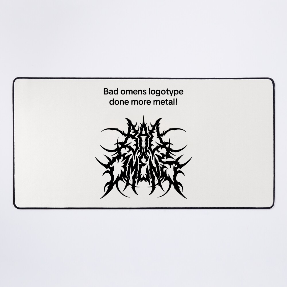 Bad Omens Band Logo Type Mousepad
