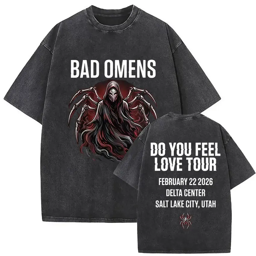 Bad Omens Tour Mineral Wash T-Shirt