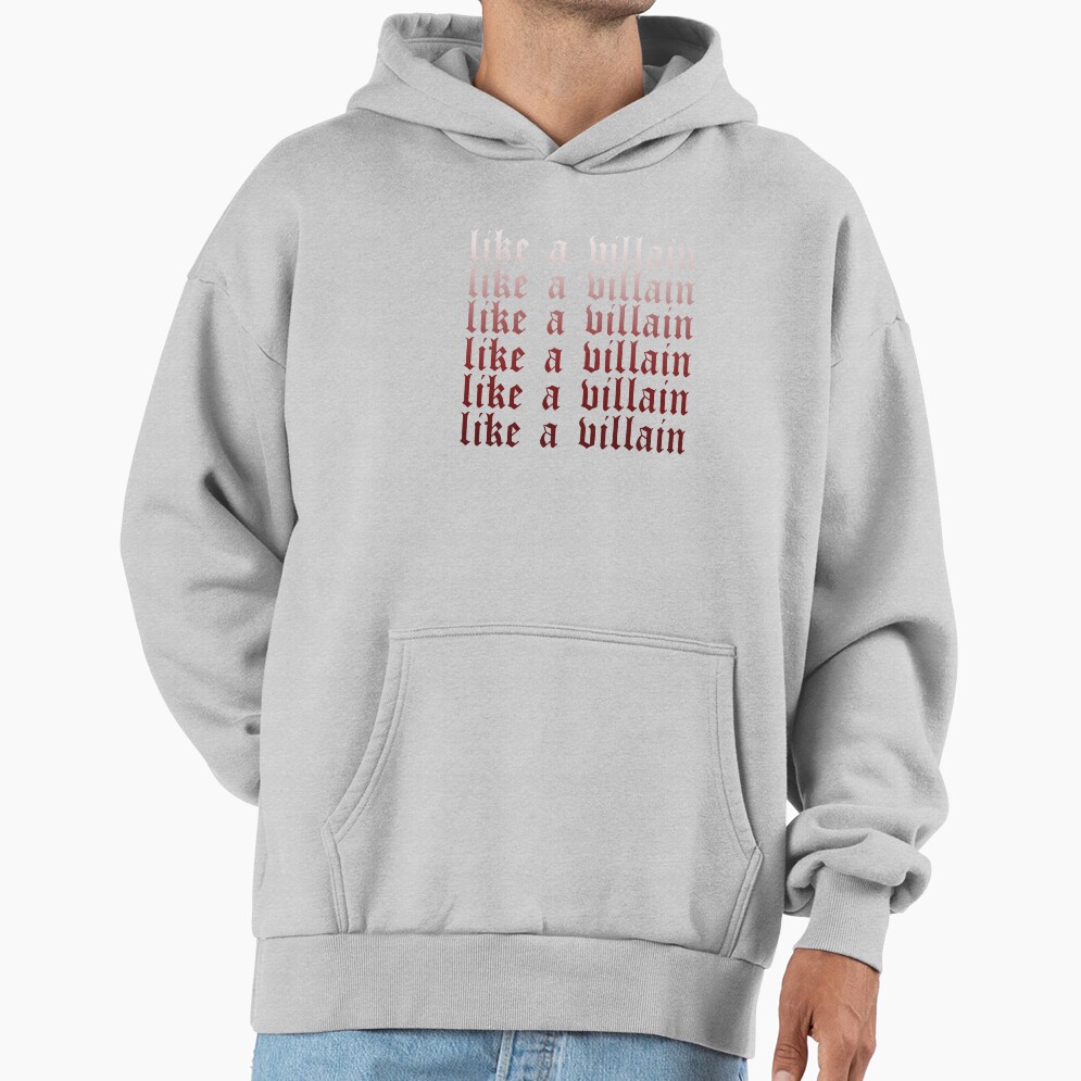 Like A Villain Bad Omens Song Lyrics Hoodie - Image 4