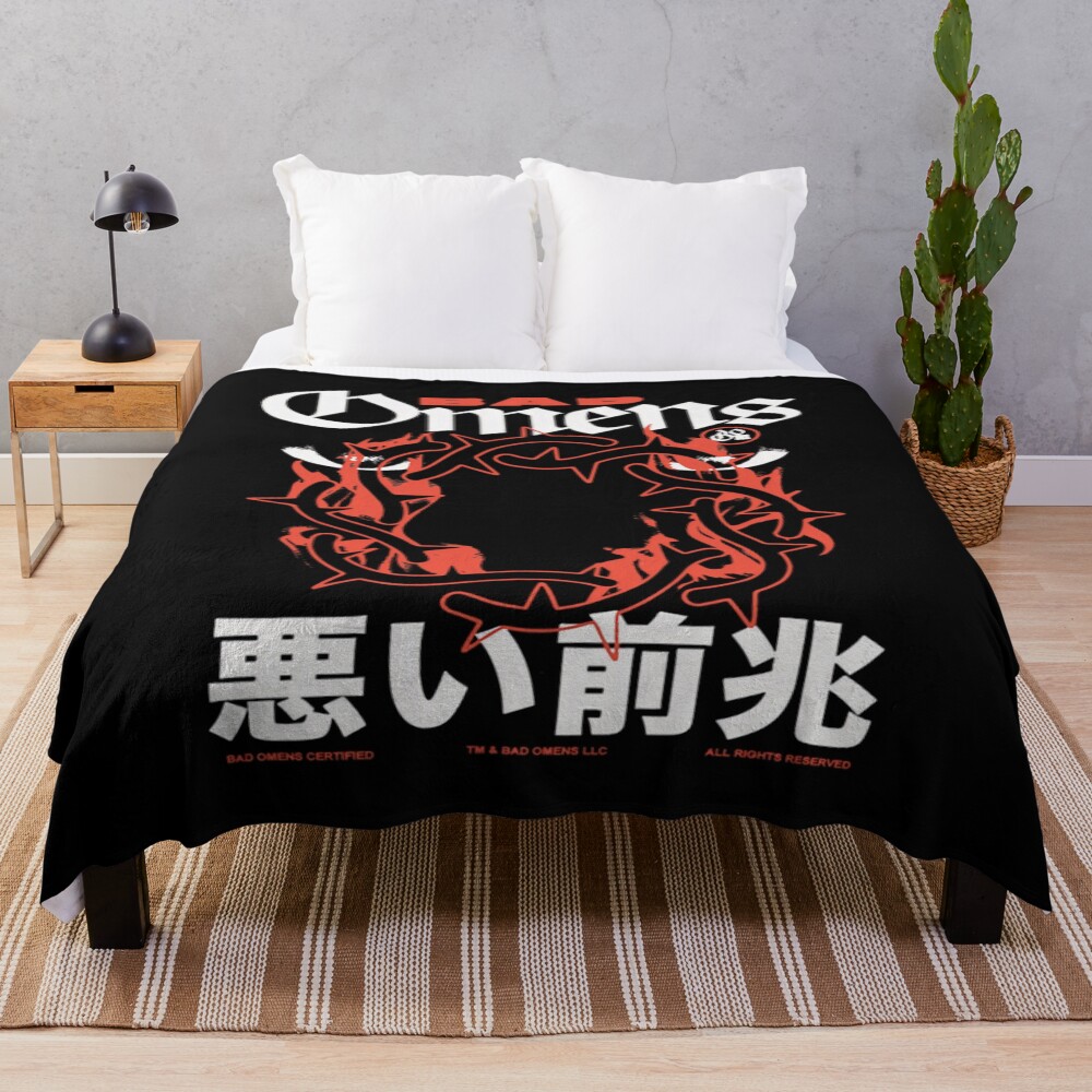 Bad Omens The Death Of Peace Of Mind Album Throw Blanket