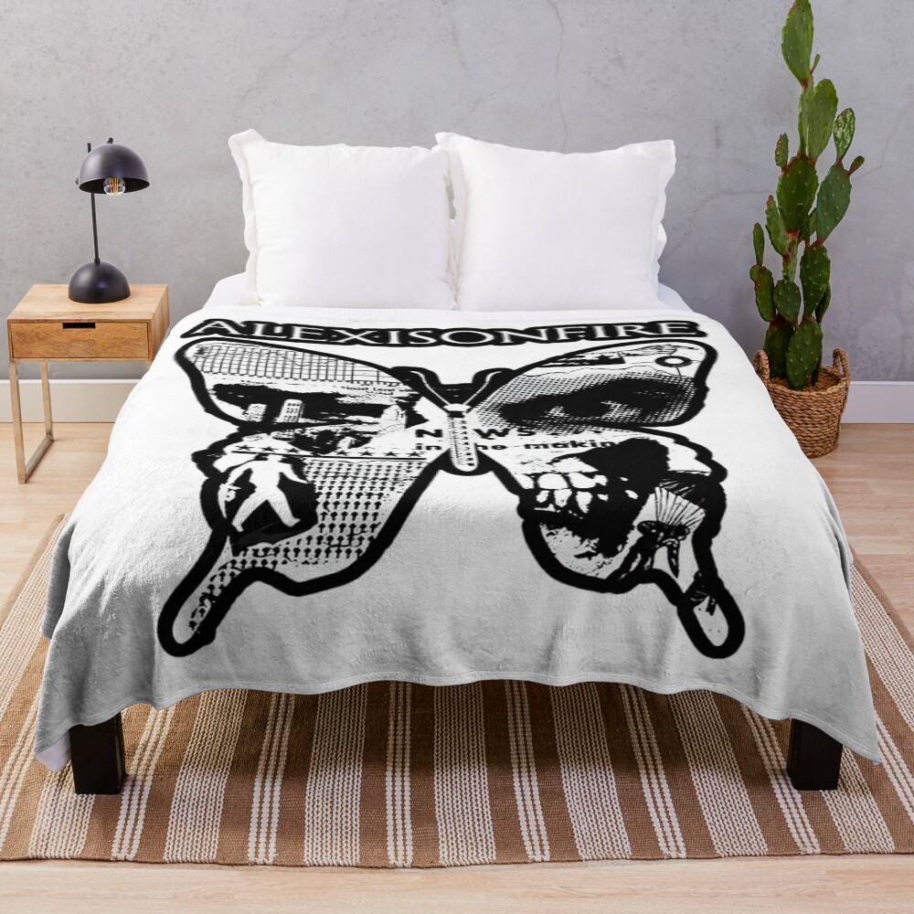 Black Eye Butterfly Throw Blanket