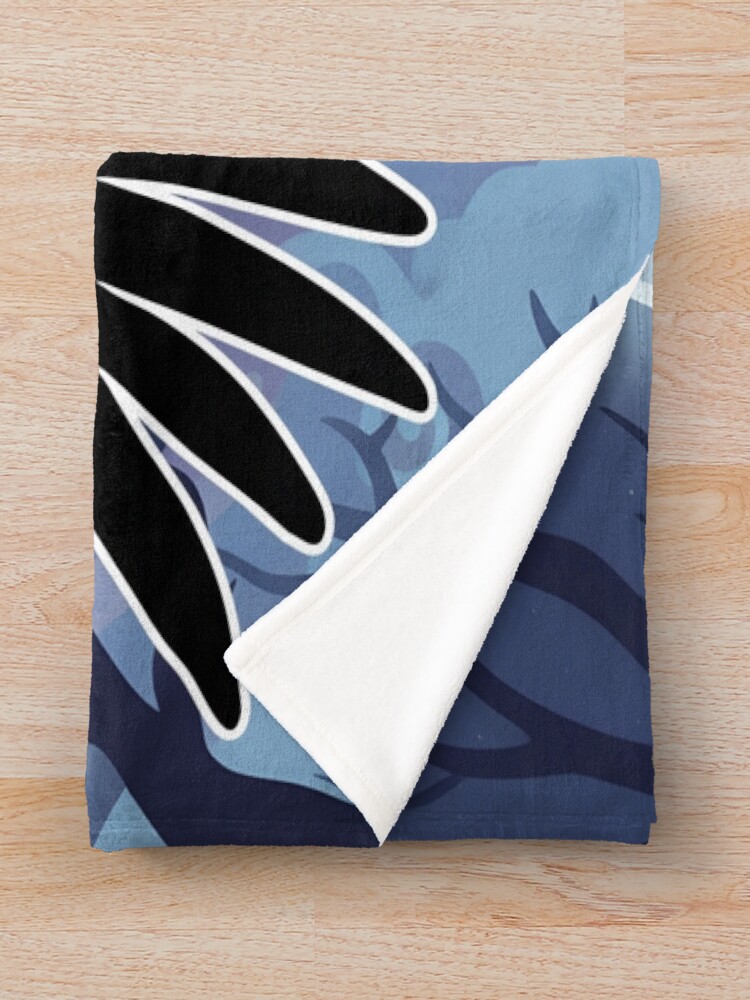 Dark Times Grumpy Raven Cartoon Throw Blanket - Image 2