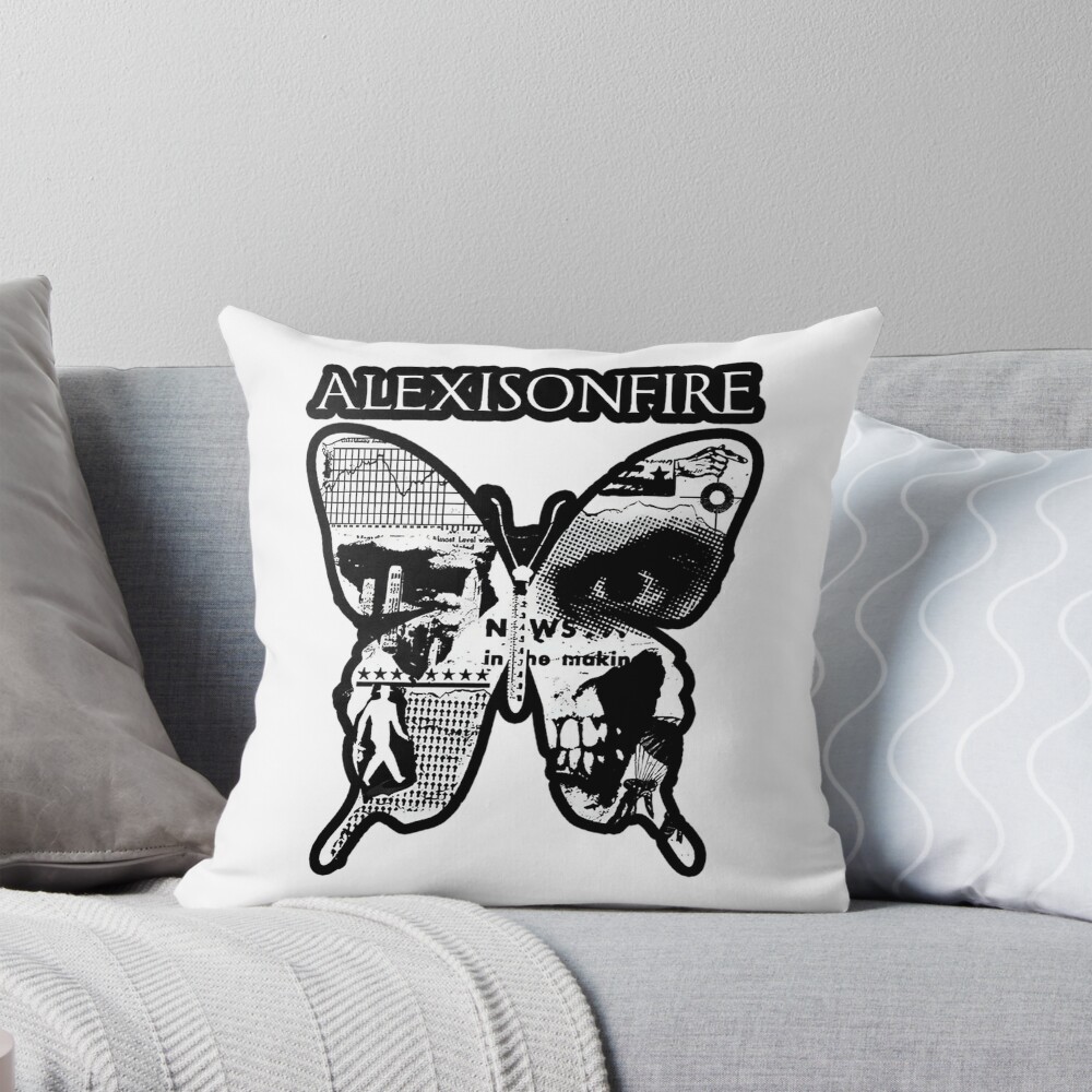 Black Eye Butterfly Throw Pillow